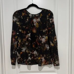 Floral Long Sleeve Women's Top